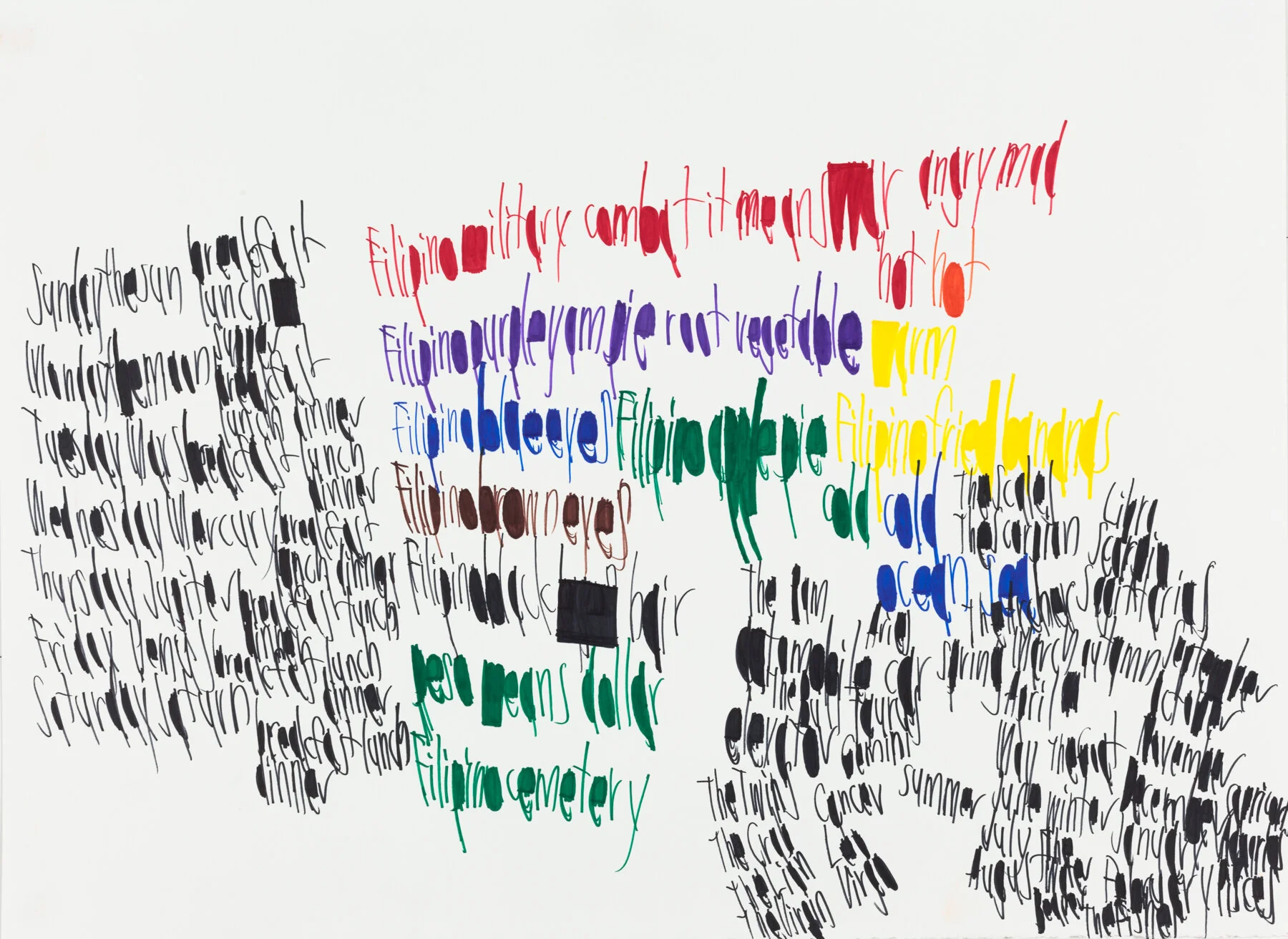 A Field of Words at Jack Fischer Gallery ∖ Creativity Explored
